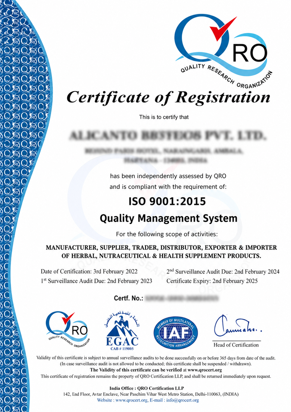 Certificate 3
